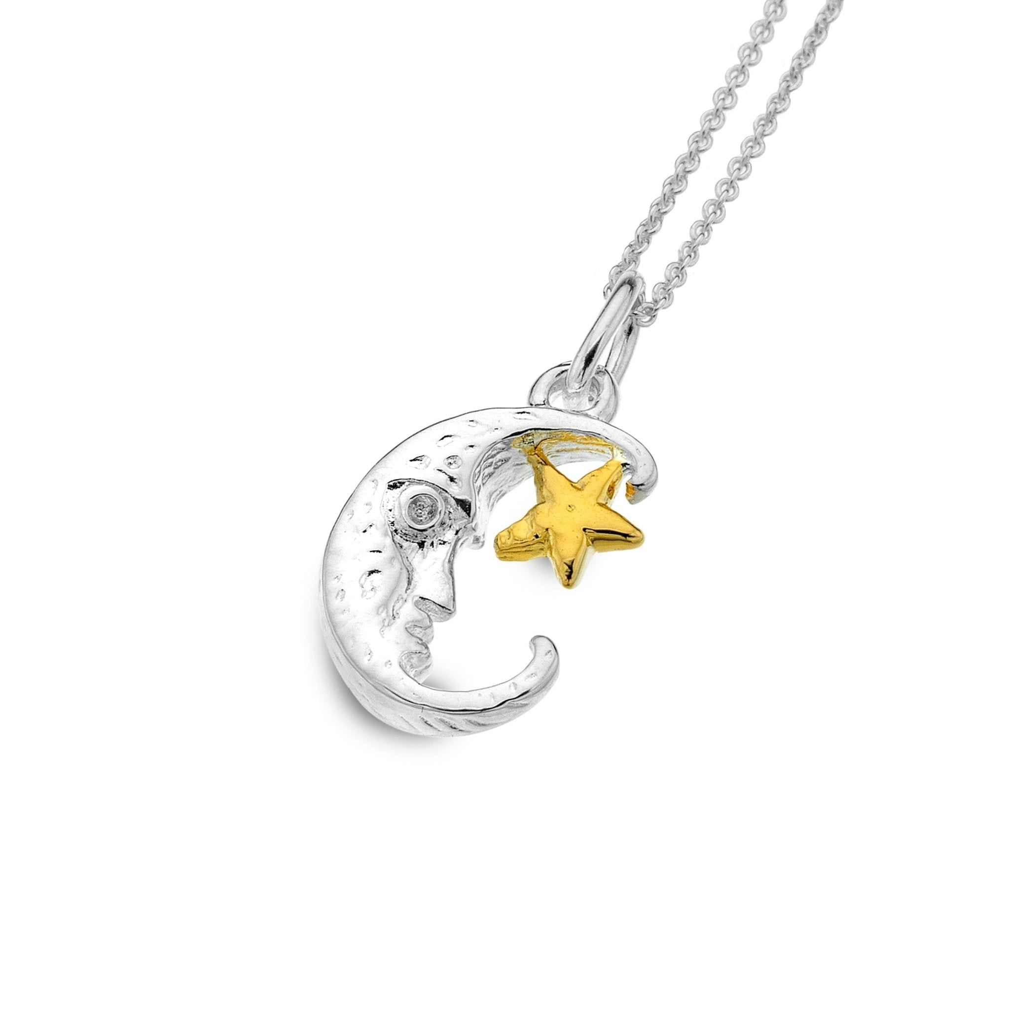 Moon and Star Pendant